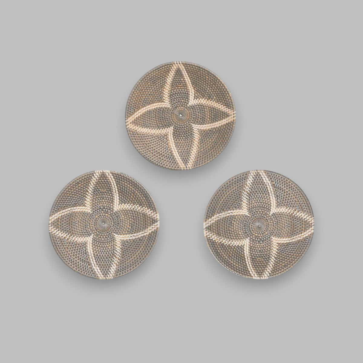 Rattan Schalen Wanddeko