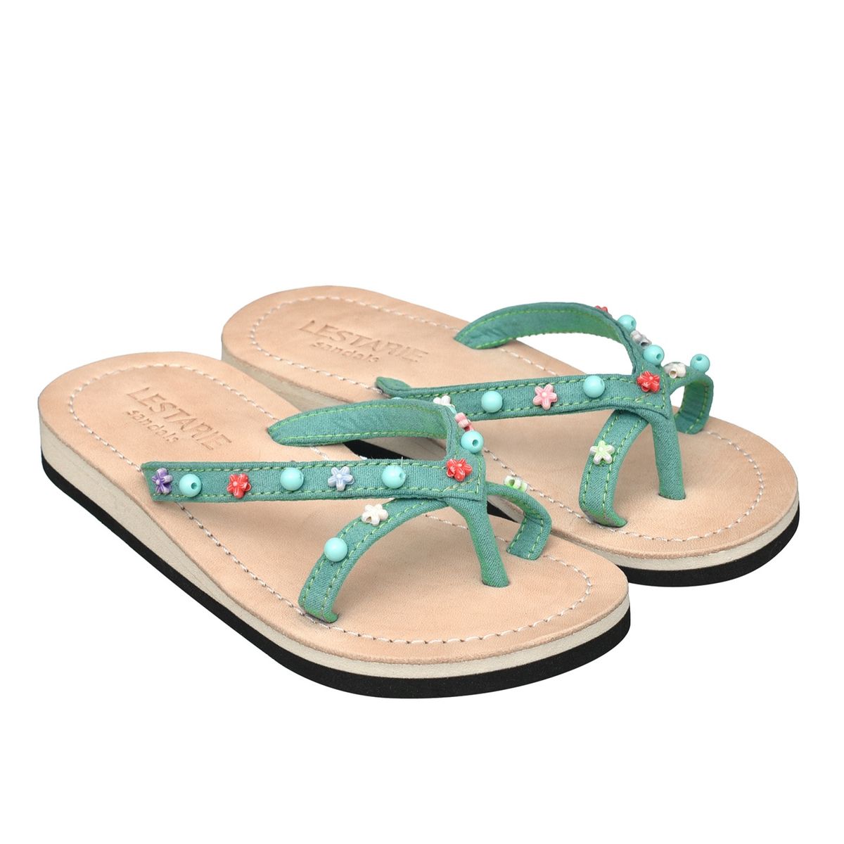 Mädchen Flipflops aus Leder