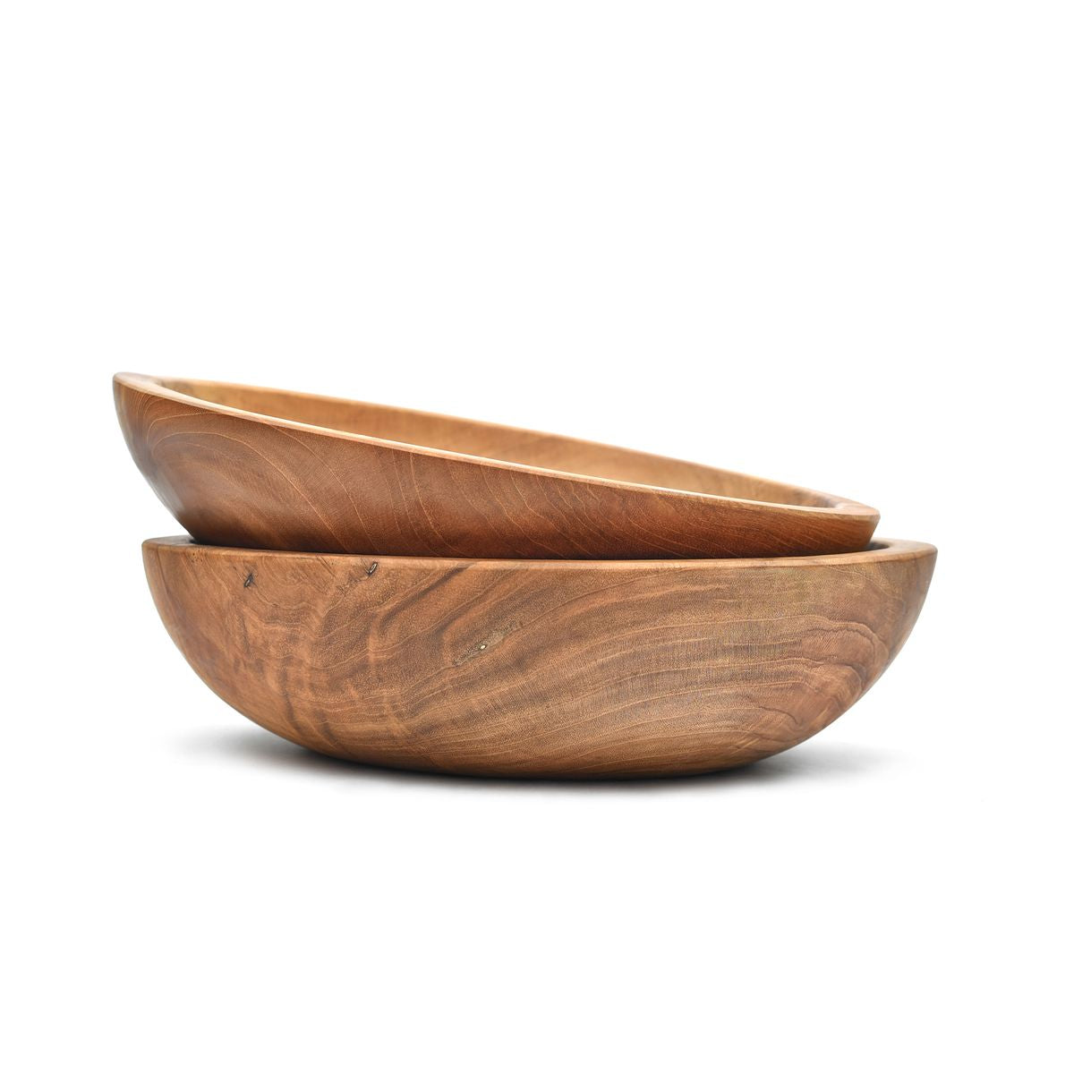 Teakholz-Schale Ø 30 cm – Naturbelassen & Zeitlos Elegant