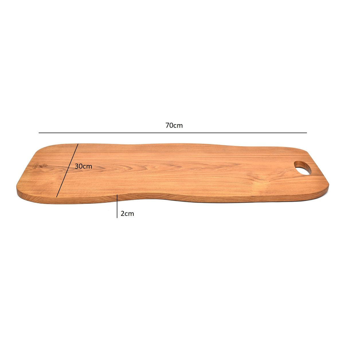 Teakholz-Schneidebrett 70 cm – Groß, Robust & Stilvoll