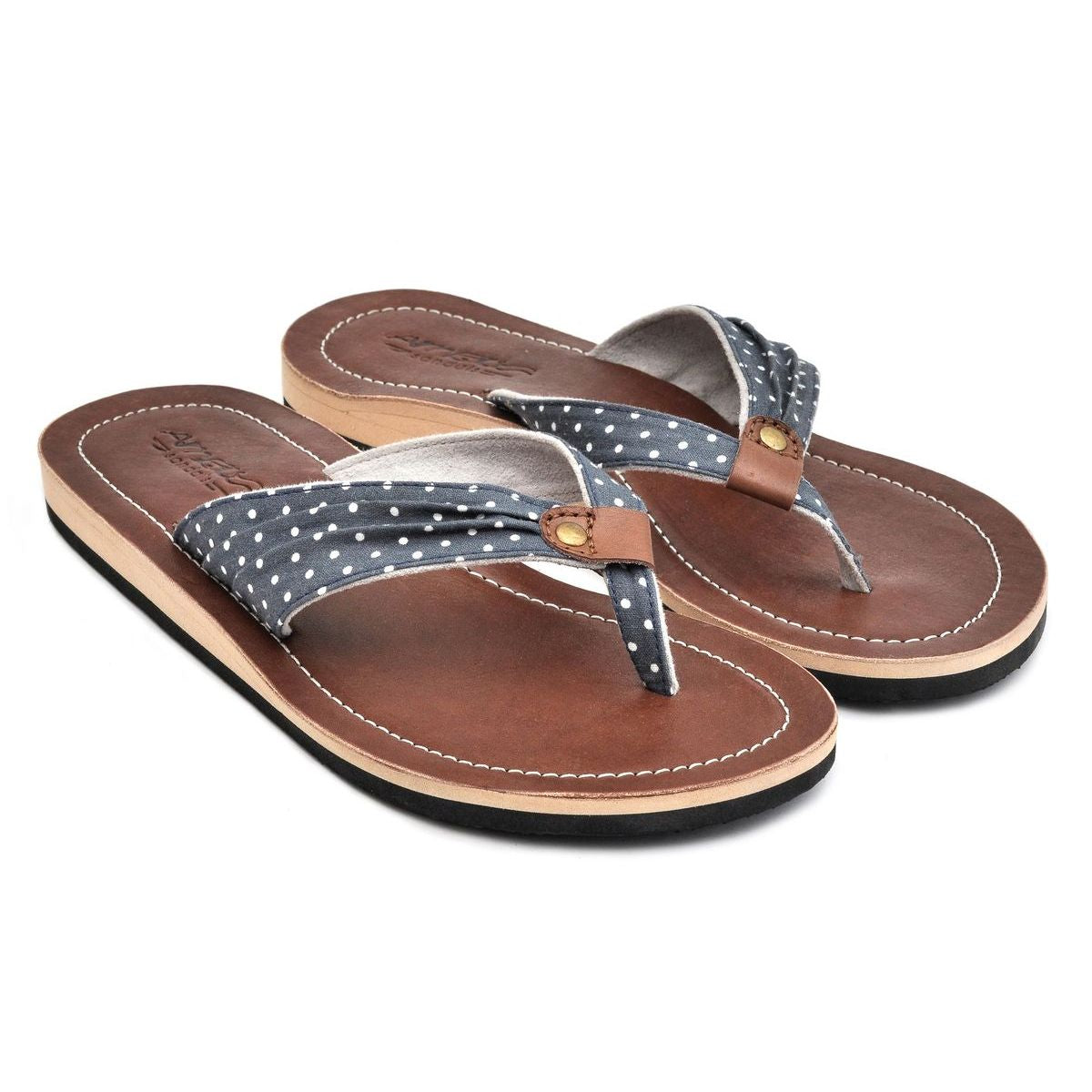 Damen Leder-Sandale Rockabilly Design