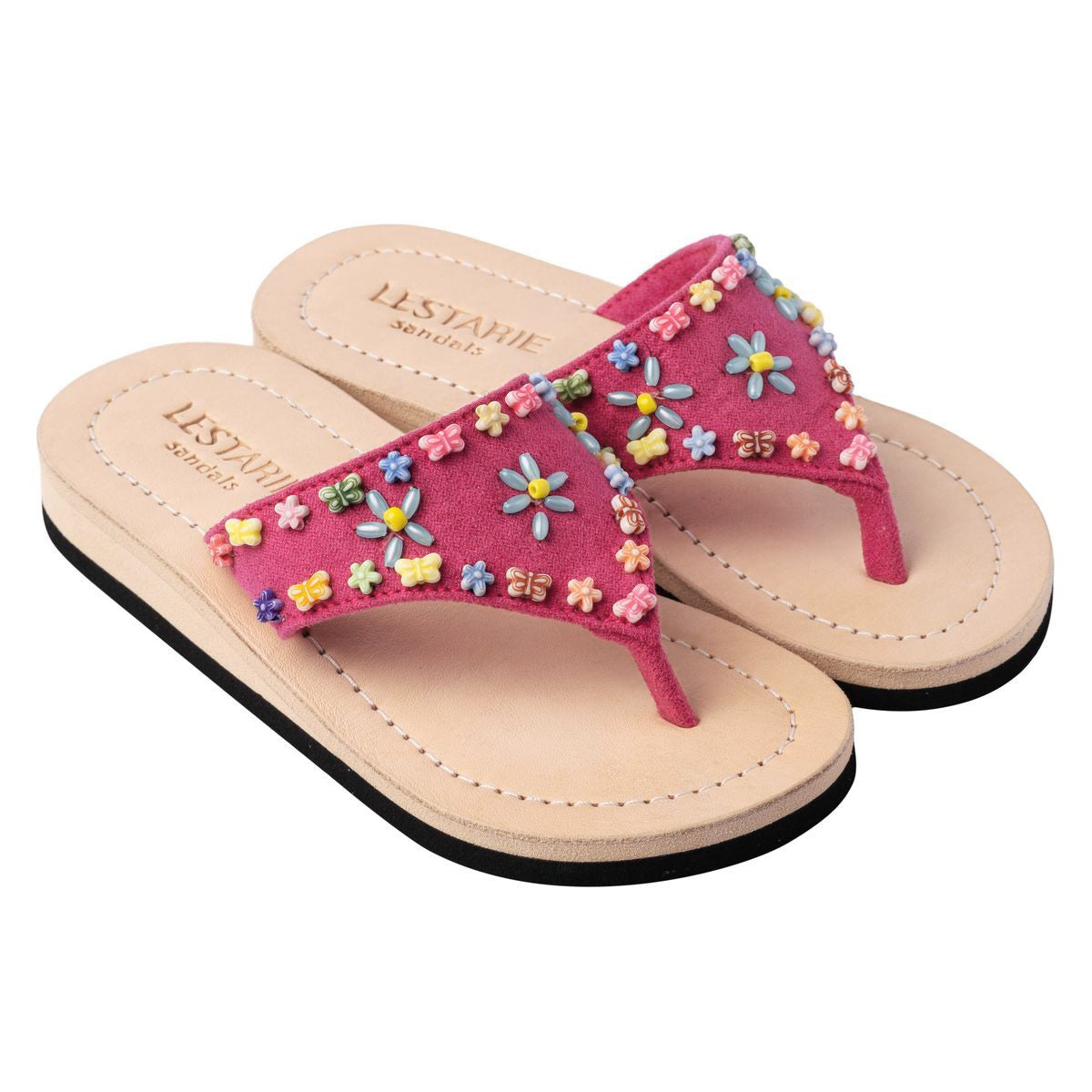 Mädchen Flipflops aus Leder