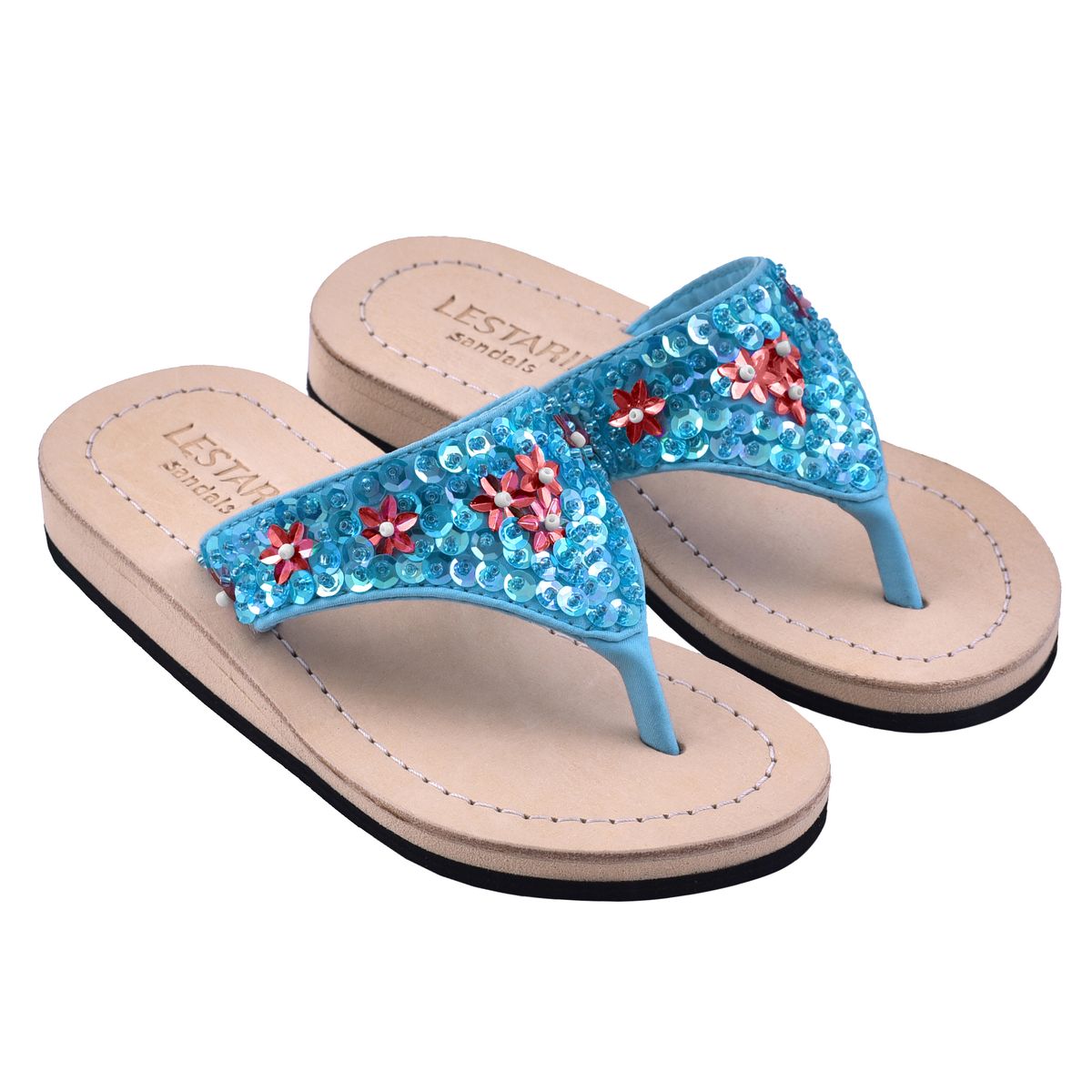 Mädchen Flipflops aus Leder