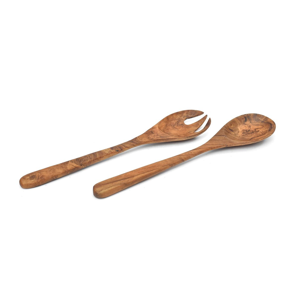 Elegantes Teakholz-Salatbesteck, 28 cm – Zeitlose Qualität für jeden Tisch