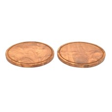 2x Teak Schneidebrett 25cm