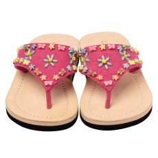 Mädchen Leder Flip-Flops, Gr.33/34