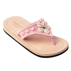 Mädchen Leder Flip-Flops, Rosa Gr.31/32